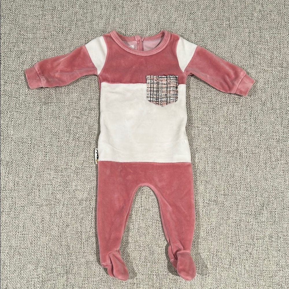 Pink and White Kids One Piece